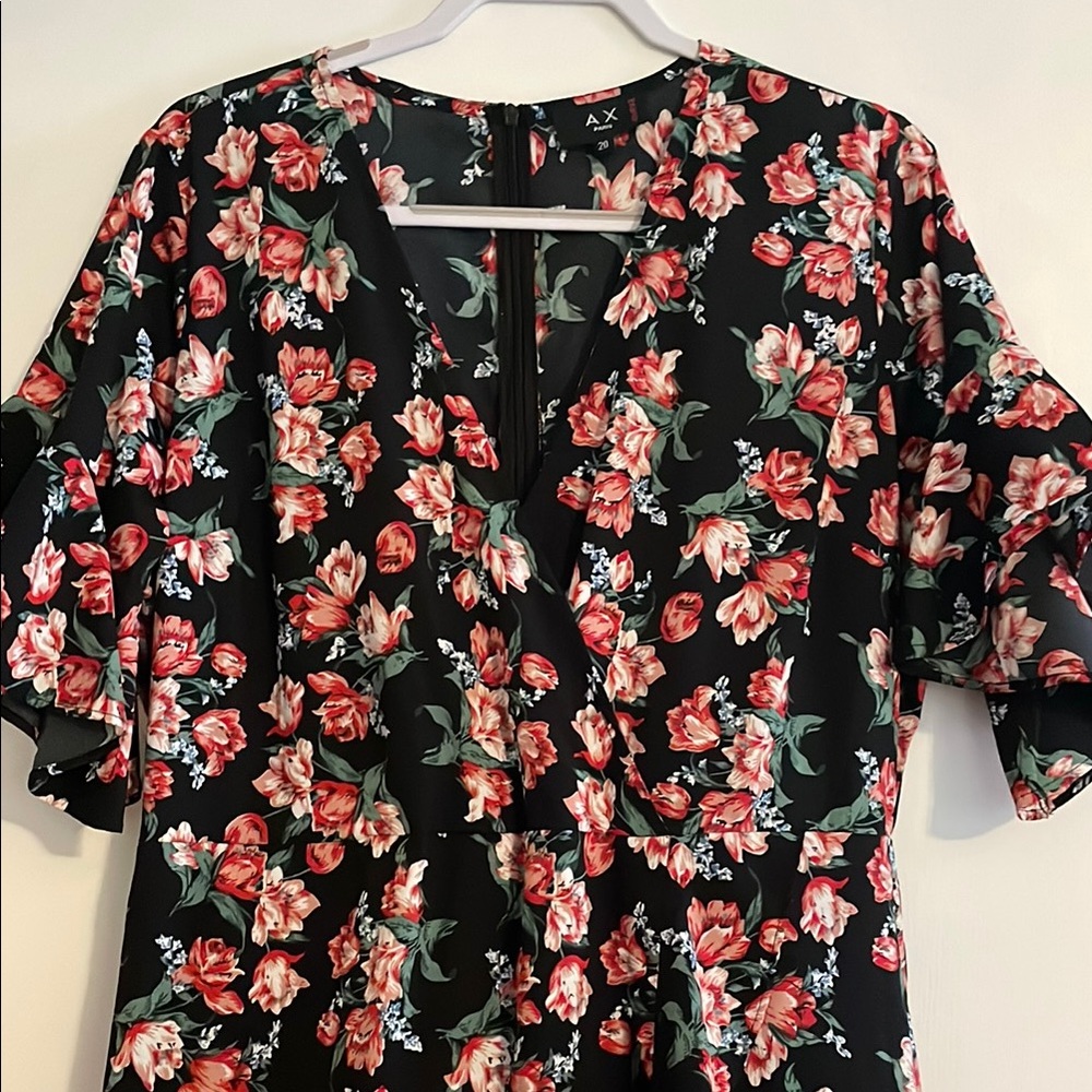Women's Black Floral Dress
